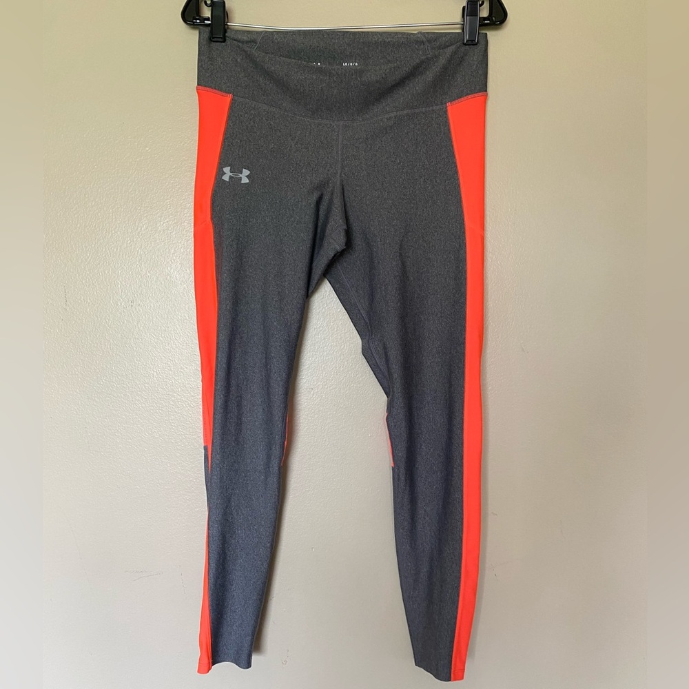 Under Armour Gray and Red Leggings